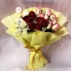 24 Mixed Roses Hand Tied Bouquet