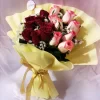 24 Mixed Roses Hand Tied Bouquet