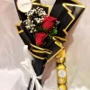 2 Red Roses Luxury Hand Bouquet