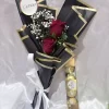 2 Red Roses Luxury Hand Bouquet