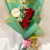 2 Red Roses Chocolate Gift Bouquet