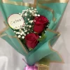 2 Red Roses Chocolate Gift Bouquet
