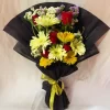 12 Mixed Gerbera Rose Bouquet