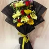 12 Mixed Gerbera Rose Bouquet