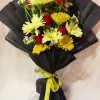 12 Mixed Gerbera Rose Bouquet