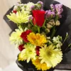 12 Mixed Gerbera Rose Bouquet
