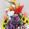 Exotic Mixed Flowers Designer Box Arrangement