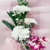 15 White Chrysanthemum Orchid Arrangement