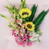 Mixed Sunflower Gladiolus Floral Arrangement