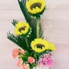 5 Sunflowers Mixed Floral Box Arrangement