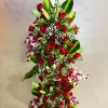 3Feet 50 Red Roses Vertical Floral Stand